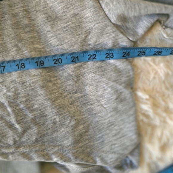 Gray Cropped Oversize Sweat Shirt & Tank Top Set size M-L - Picture 4 of 13